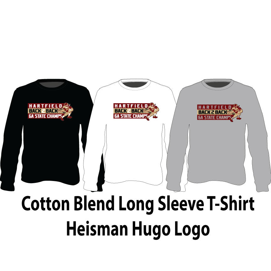 Cotton Blend Long Sleeve T-Shirt - Heisman Logo