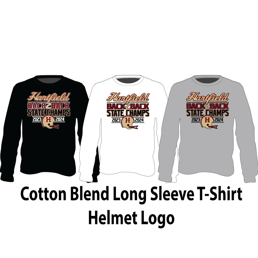 Cotton Blend Long Sleeve T-Shirt - Helmet Logo