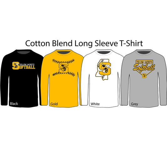 Cotton Blend Long Sleeve T-Shirt