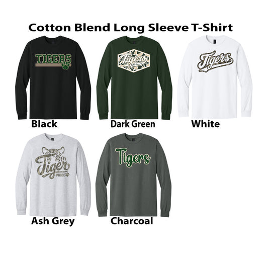 Cotton Blend Long Sleeve TShirt