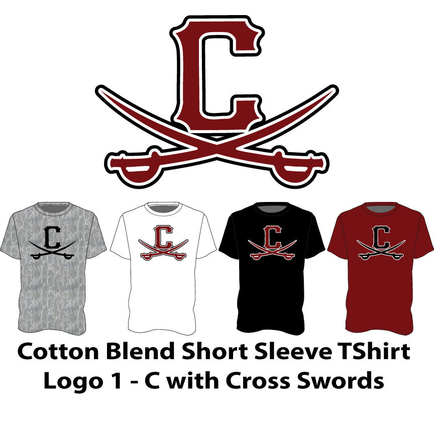 Logo 1 - C Swords - Cotton Blend Short Sleeve T-Shirt