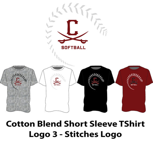 Logo 3 - STITCHES LOGO - Cotton Blend Short Sleeve T-Shirt