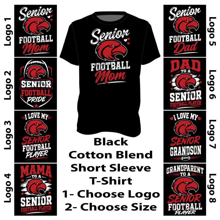 Family Shirts - Black Cotton Blend Short Sleeve