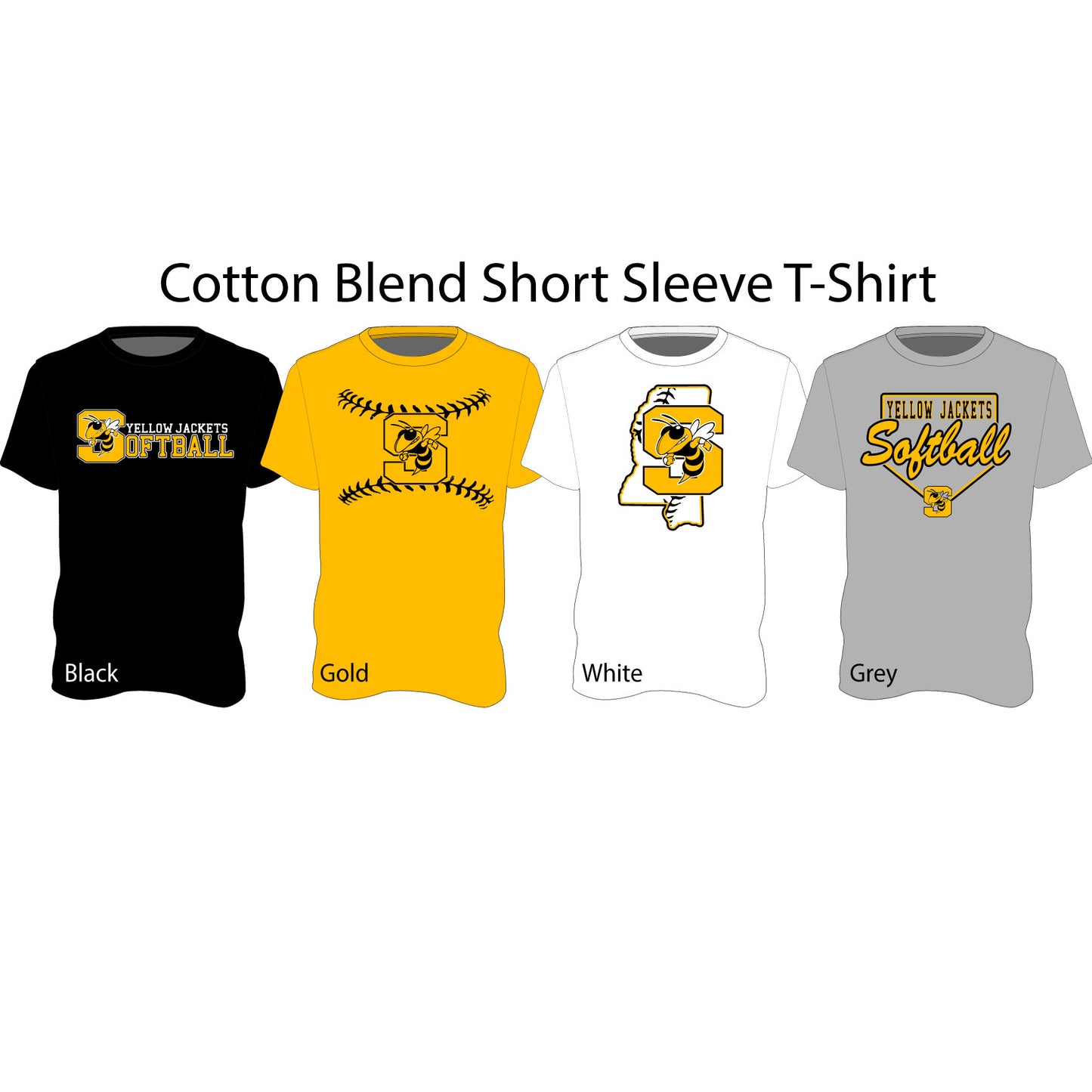 Cotton Blend Short Sleeve T-Shirt