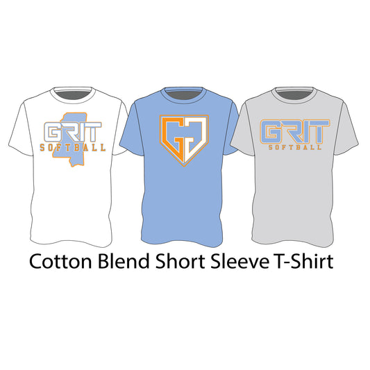 Cotton Blend Short Sleeve T-Shirt