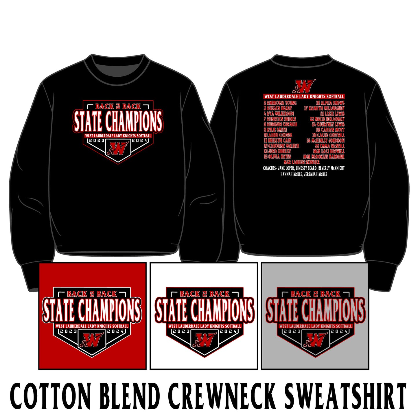 Cotton Blend Crewneck Sweatshirt