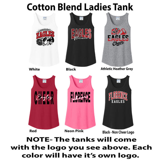 Cotton Blend Womens Cut Tank