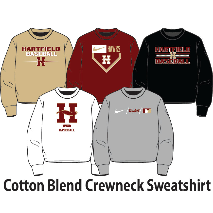 Cotton Blend Crewneck Sweatshirt