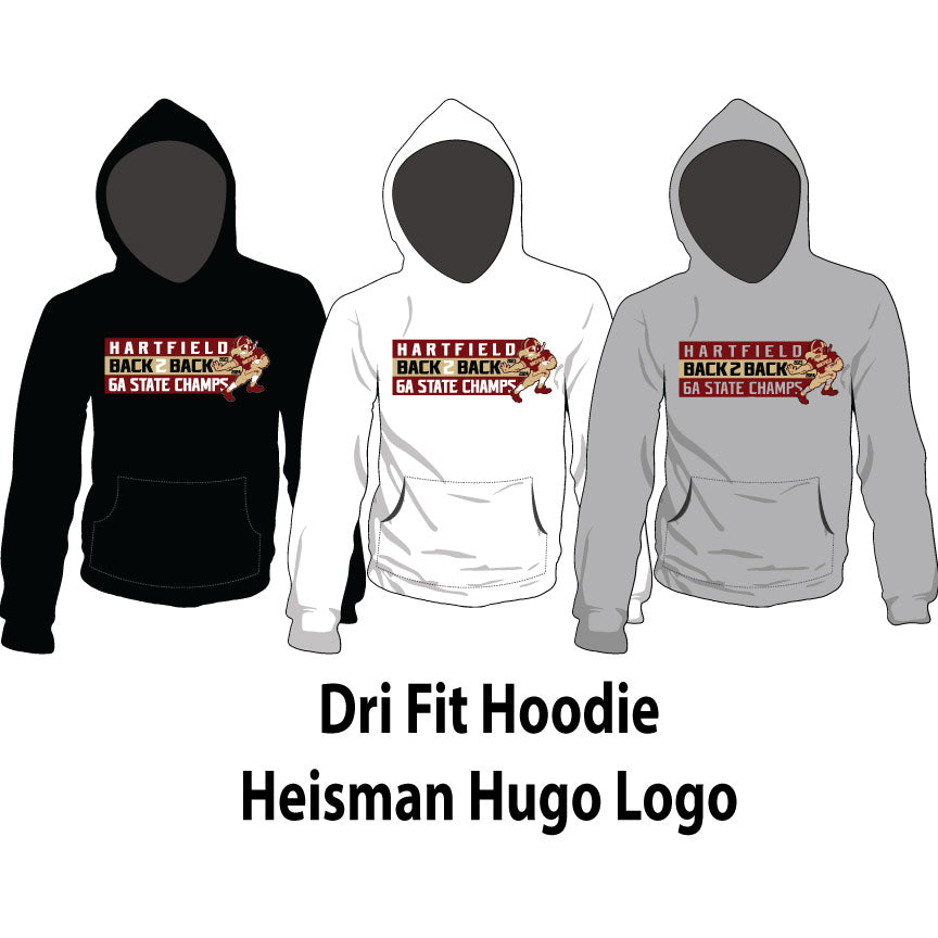 Dri Fit Hoodie - Heisman Hugo Logo