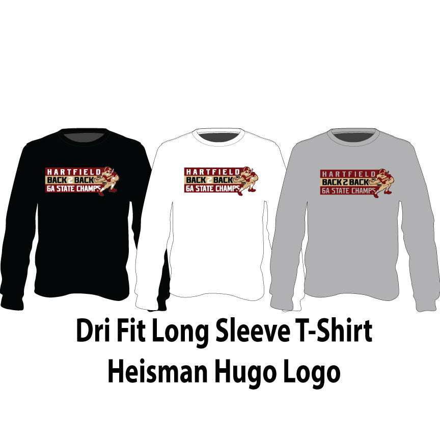 Dri Fit Long Sleeve T-Shirt - Heisman Hugo Logo