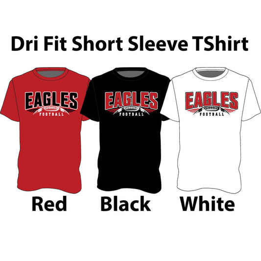 Curved Eagles Logo - Dri Fit Short Sleeve TShirt