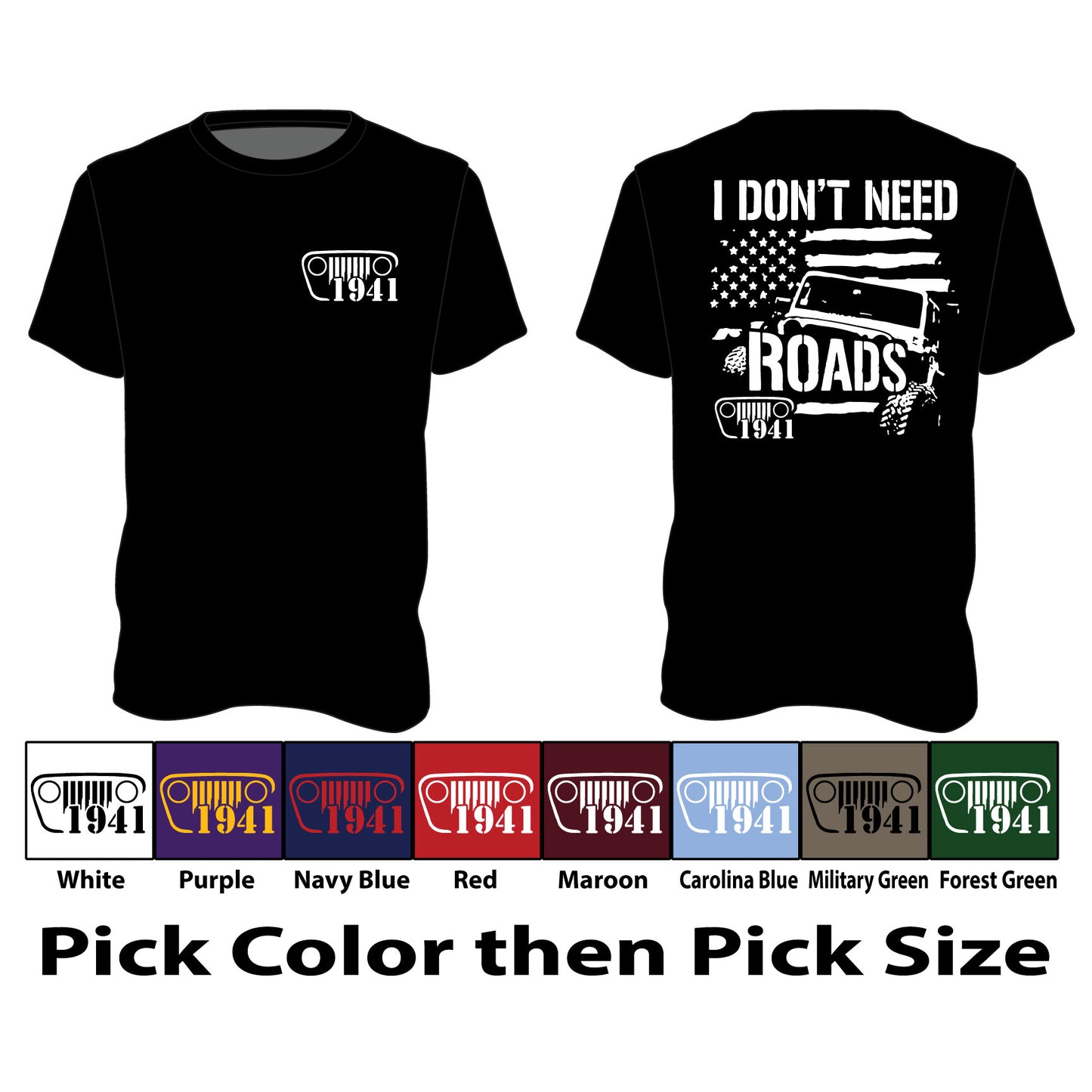 I Don't Need Roads - Short Sleeve TShirt