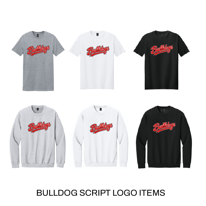 Bulldog Script Logo Items