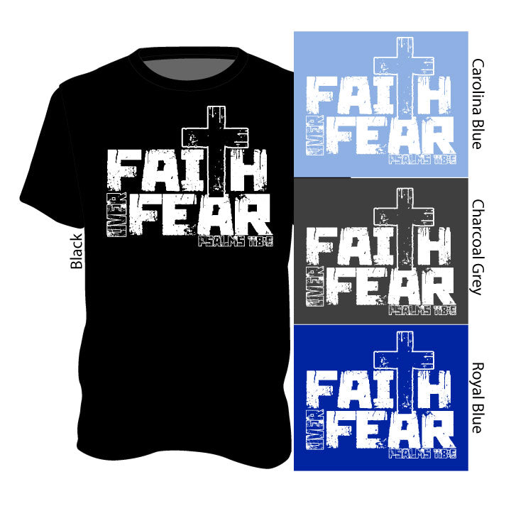 Faith Over Fear - Distressed