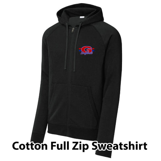 SportTek Drive Fleece Cotton Full Zip Hoodie