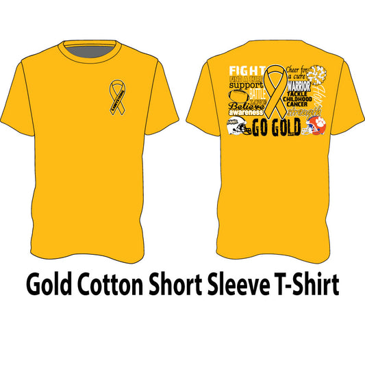 GOLD Cotton Short Sleeve TShirt