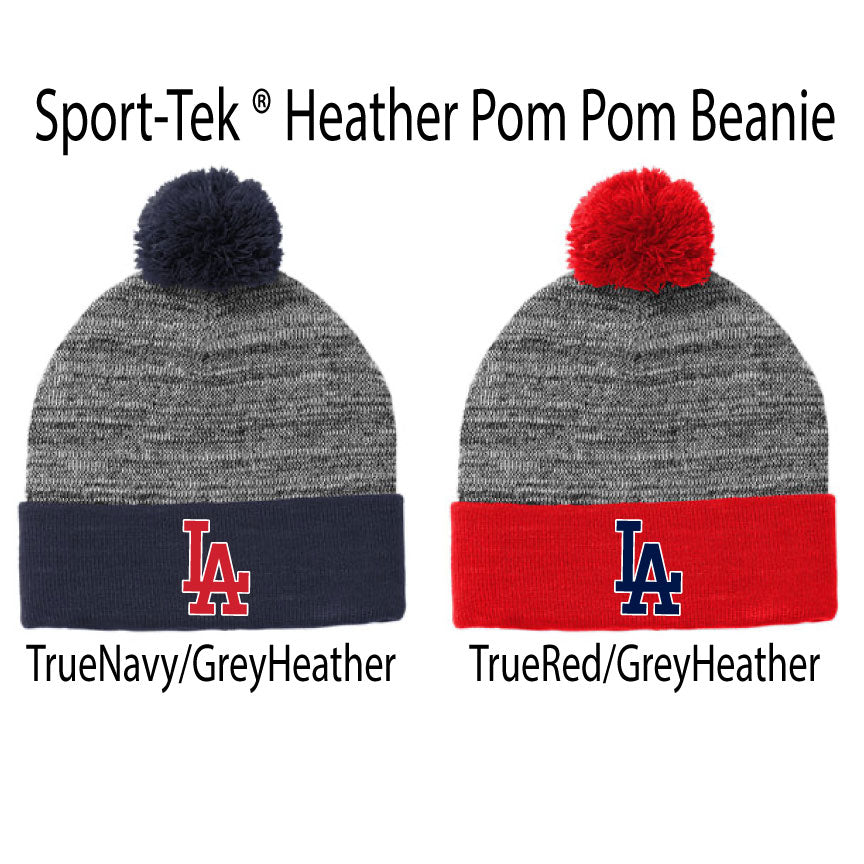 Heather Pom Beanie