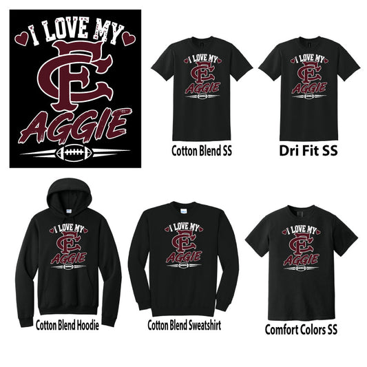 I Love My Aggie - Black Shirts