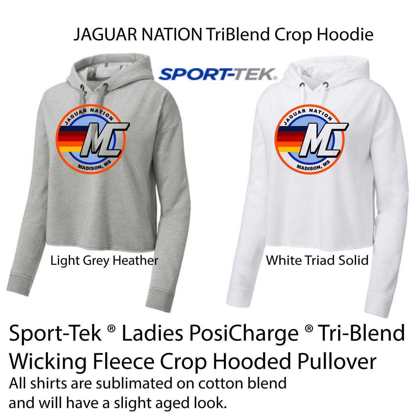 JAGUAR NATION Triblend Cropped Hoodie