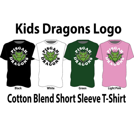 Kids Dragon Logo - Cotton Blend Short Sleeve T-Shirt