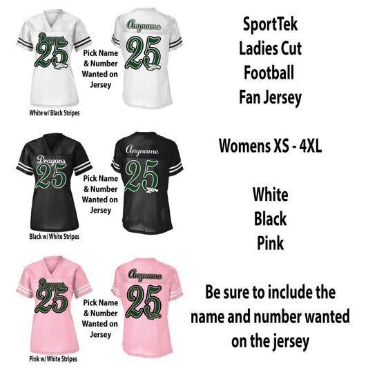 Ladies Cut Football Fan Jersey