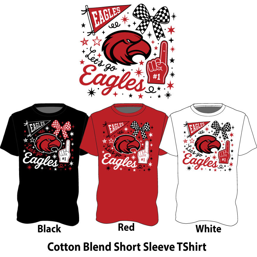 Lets Go Eagles Cotton Blend Short Sleeve TShirt