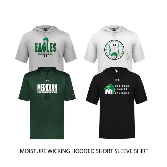 Moisture Wicking Hooded Short Sleeve Shirt