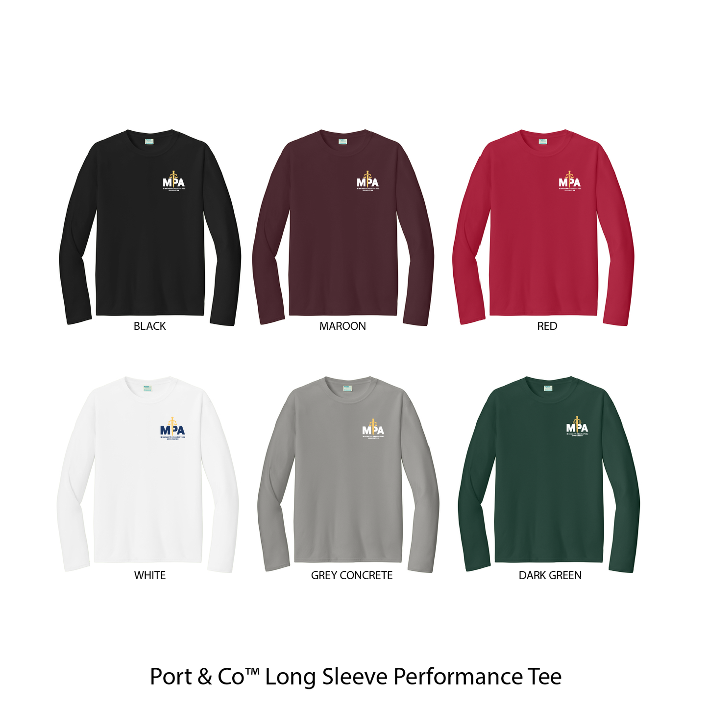 Port & Co™ Long Sleeve Performance Tee