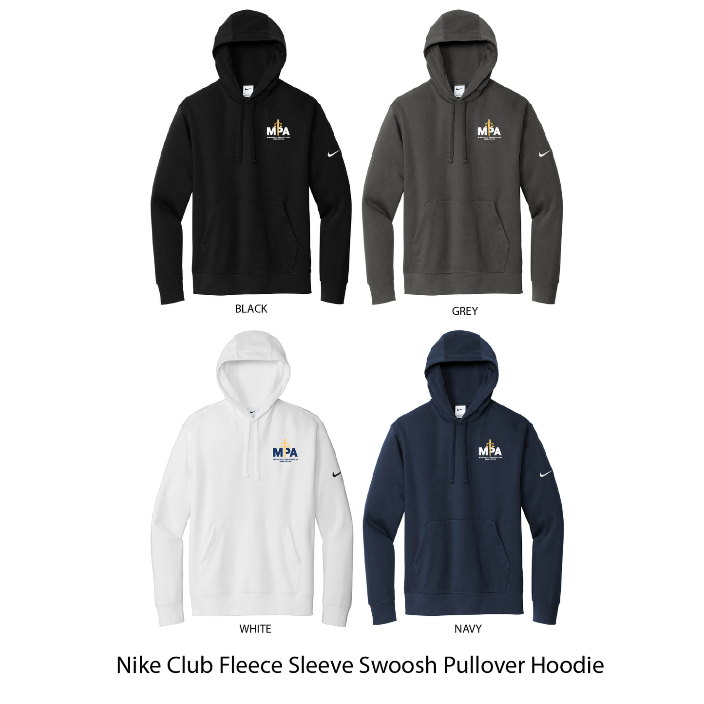 Nike Club Fleece Sleeve Swoosh Pullover Hoodie