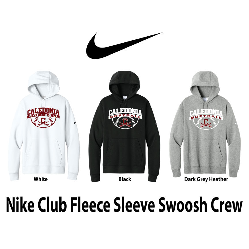 Nike Crewneck Hoodie / Caledonia Softball Logo
