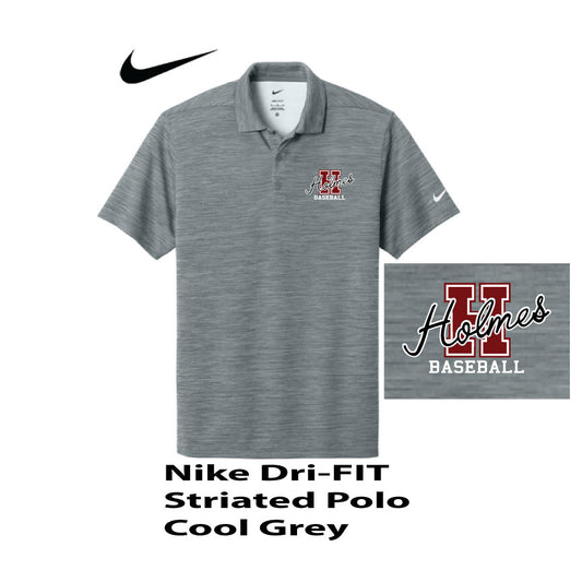 Nike Dri-Fit Striated Polo- Cool Grey