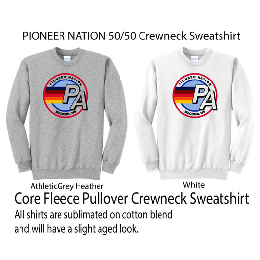 PIONEER NATION COTTON BLEND CREWNECK SWEATSHIRT