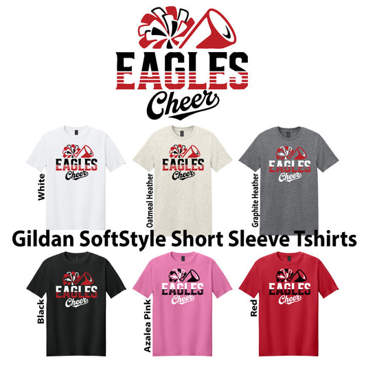 Cotton SS - Eagles Cheer with Pom Logo