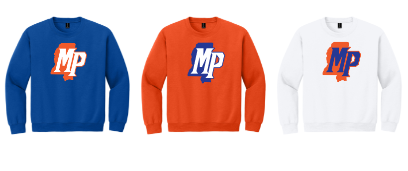 Cotton Blend Crewneck Sweatshirt MP Logo