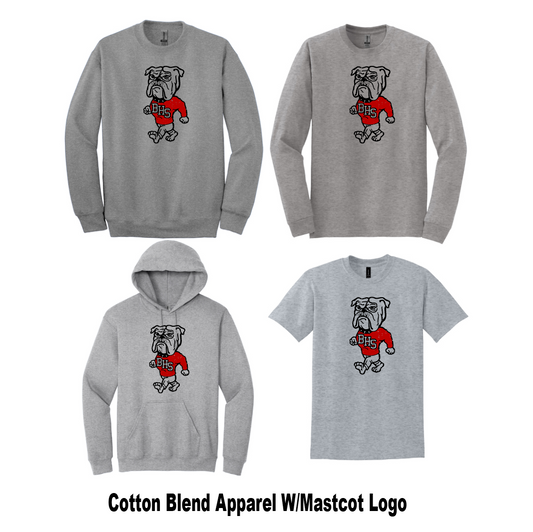 Cotton Blend Garments W/Mascot Logo