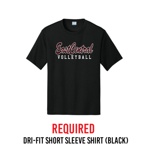 Dri-Fit Short Sleeve Shirt (Black) (Required)