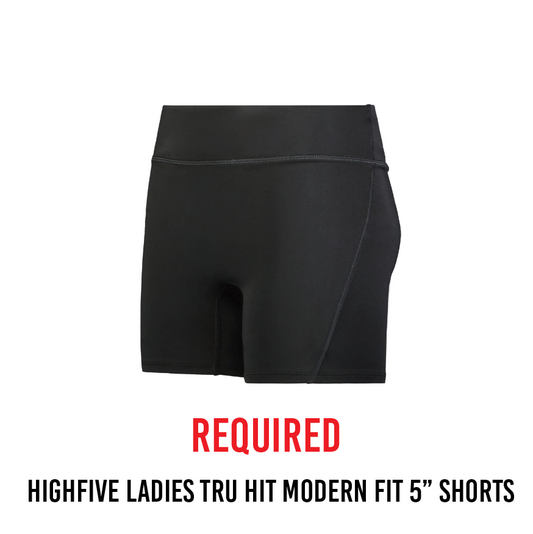 Highfive Ladies Tru Hit Modern Fit 5" Shorts (Required)