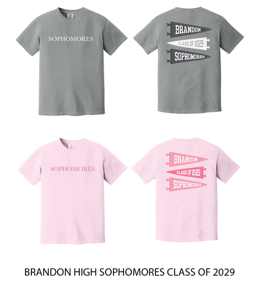 Brandon High Sophomores Class of 2029 Shirts