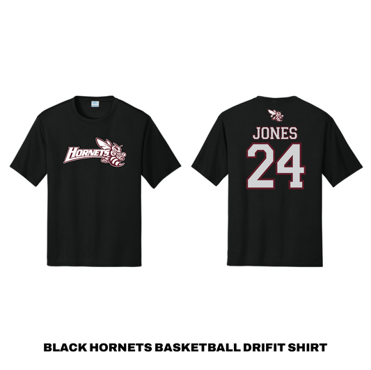 BLACK HORNETS BASKETBALL DRIFIT SHIRT