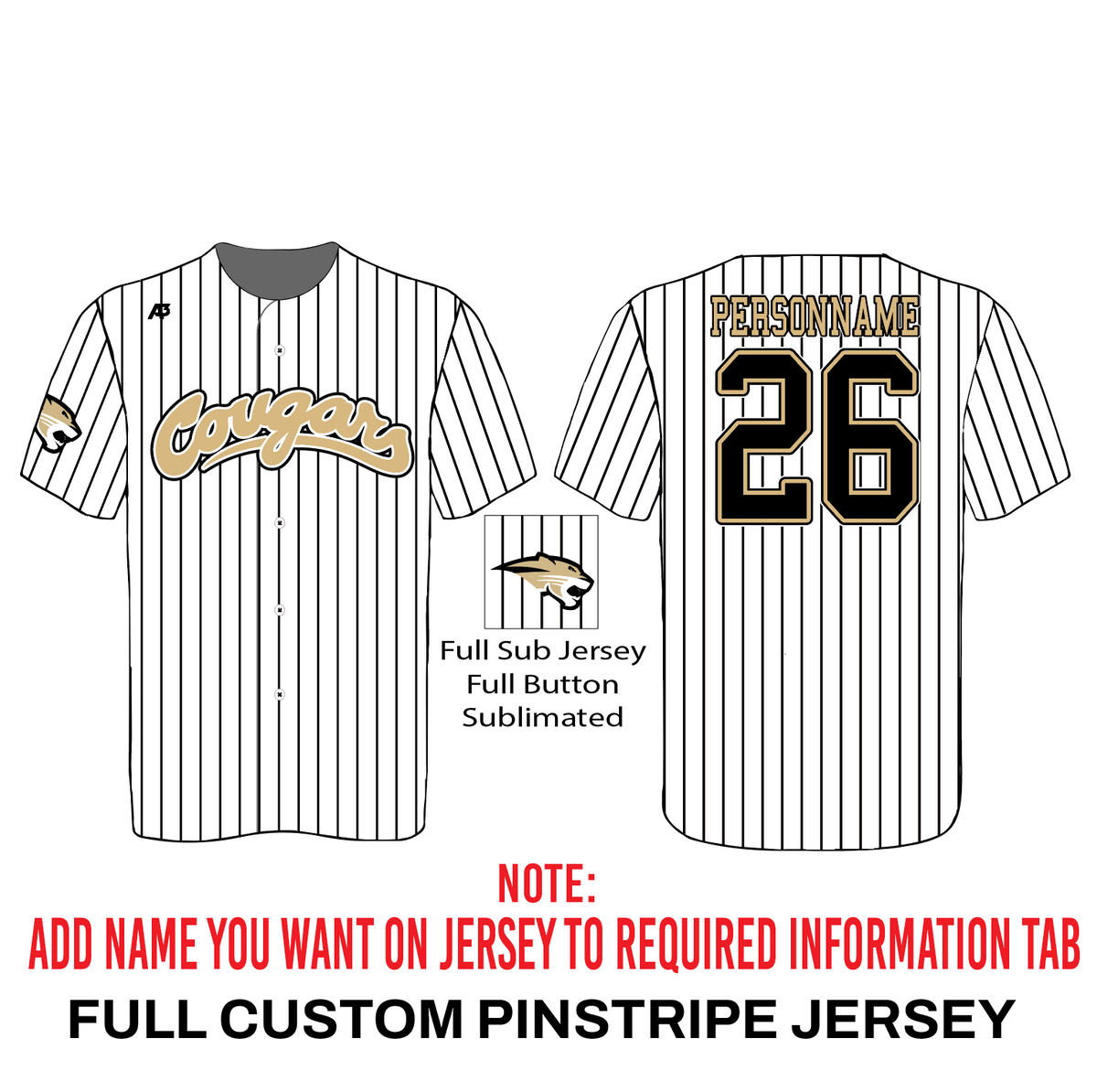 Full Custom Pinstripe Jersey