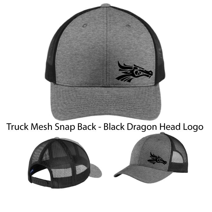 Snapback Trucker Mesh - Heather Grey / Black