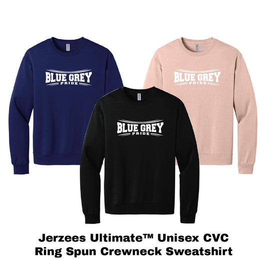 Jerzees Ultimate™ Unisex CVC Ring Spun Crewneck Sweatshirt