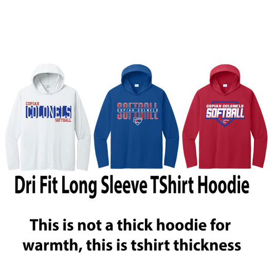 Dri Fit Long Sleeve HOODIE TShirt