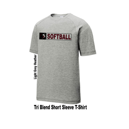 Tri Blend Short Sleeve T-Shirt - Light Grey Heather