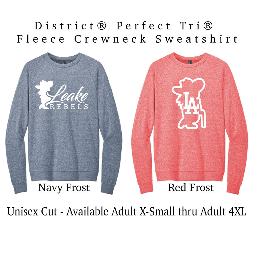 Tri Blend Fleece Crewneck Sweatshirt