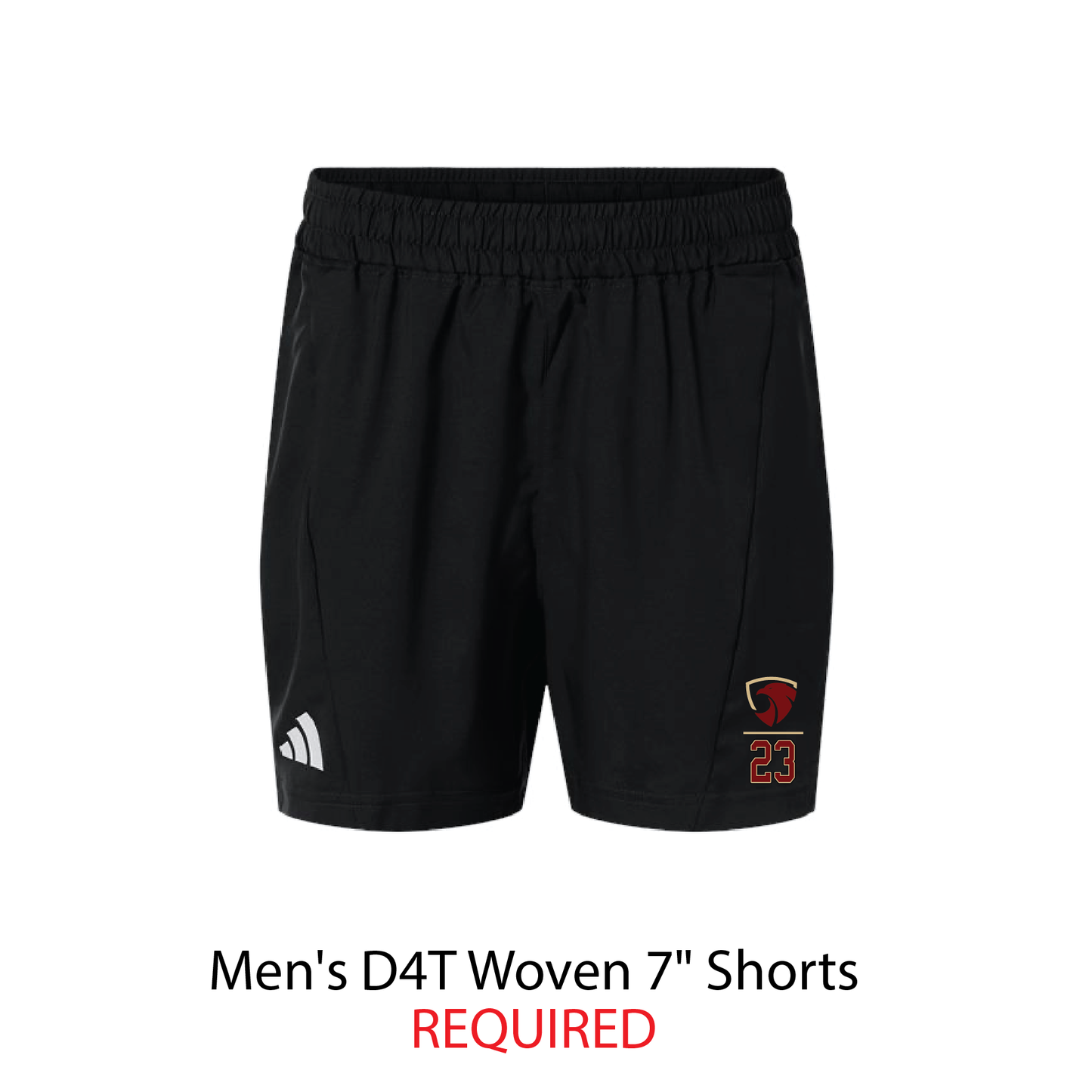 Men's D4T Woven 7" Shorts - Adidas (REQUIRED)