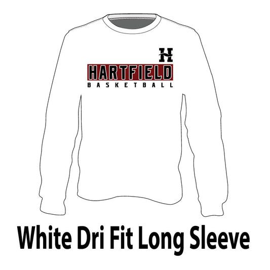 White Dri Fit Long Sleeve T-Shirt