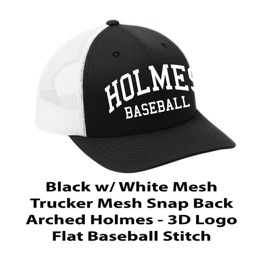 Black / White Trucker Mesh Snapback