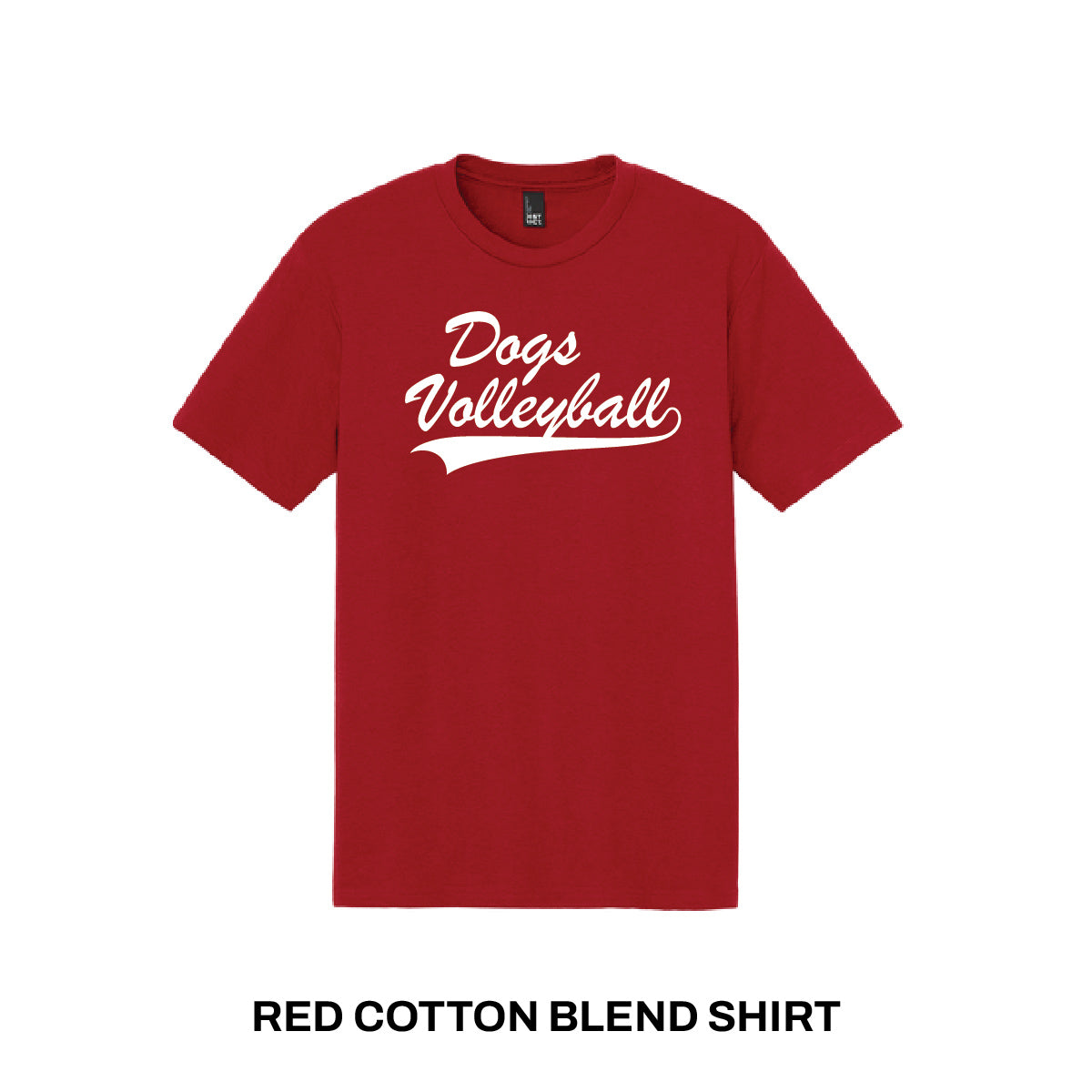 Red Cotton Blend Shirt