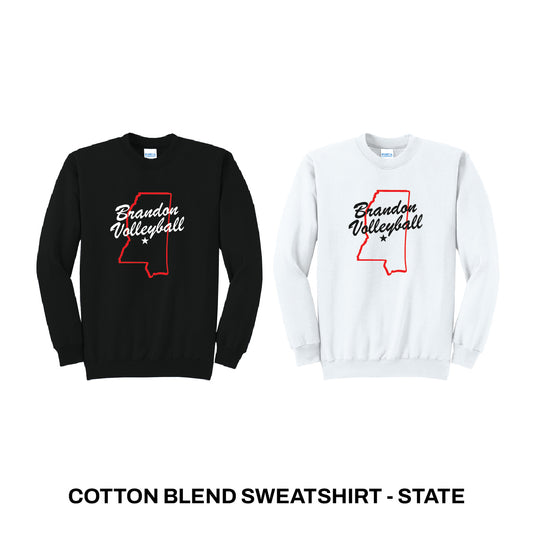 Cotton Blend Sweatshirt - State